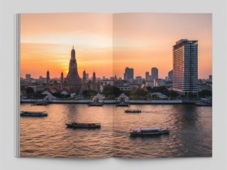 Bangkok temples and skyline